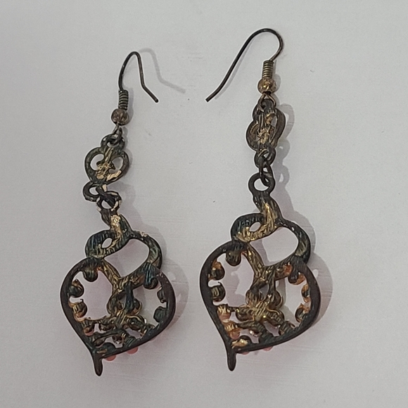 Heart Rhinstone Earrings - Picture 8 of 8